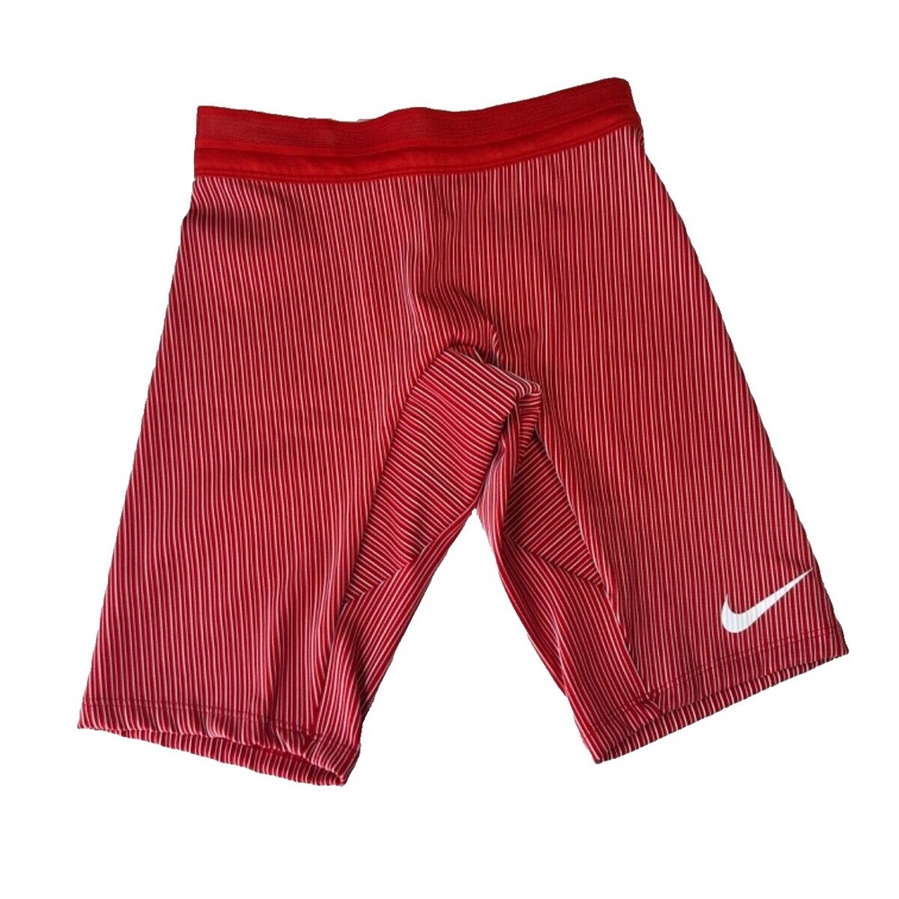 Nike Pro Elite Running Racing Track Tights Shorts Red White Size XS AO8487 RARE